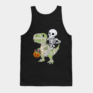 Halloween Shirts for Boys Men Dinosaur T rex Mummy Pumpkin Tank Top